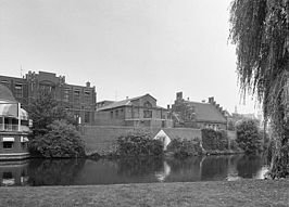De achterzijde van het voormalige Huis van Bewaring I, gezien vanaf de Stadhouderskade (1979).